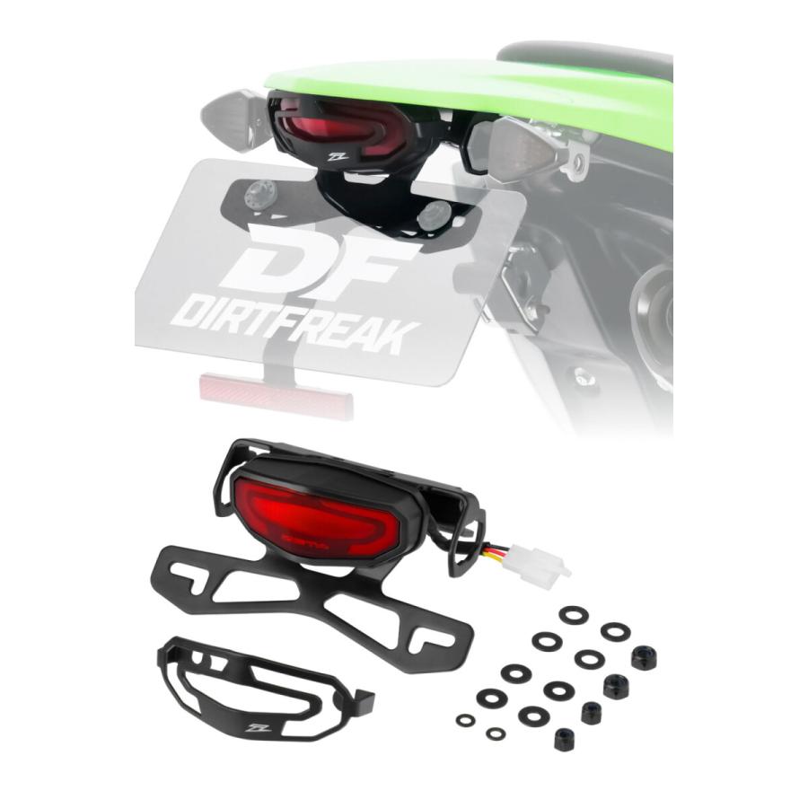 ZETA ジータ LED ライン テールライト レンズカラー：レッド KLX230