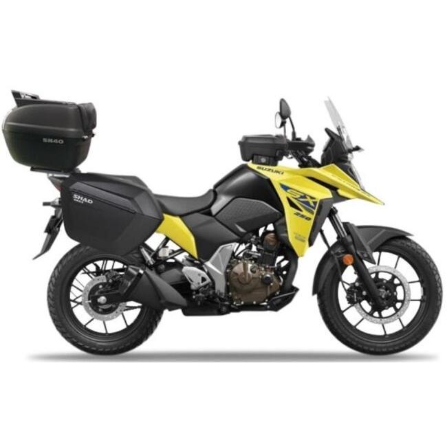 SHAD シャッド 【セット売り】SH23 サイドケース＋フィッティングキット Vストローム250SX SUZUKI スズキ パニアケース 車体用バッグ・ケース