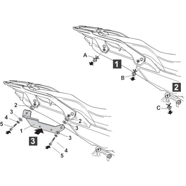 SHAD シャッド 4Pシステムフィッティングキット XL750トランザルプ HONDA ホンダ バッグ・ボックス取り付けステー 車体用バッグ・ケース | SHAD | 06