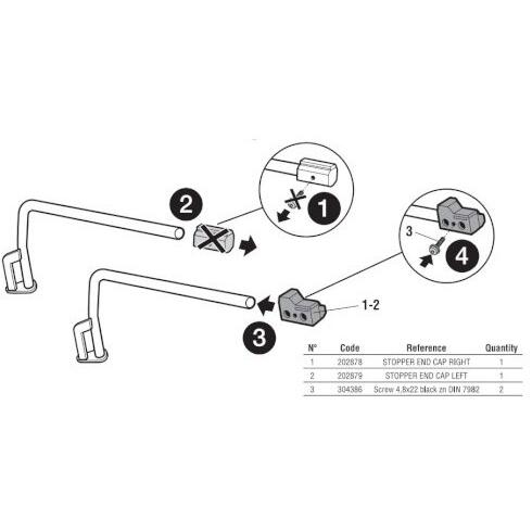 専用品 SHAD（シャッド） SH23専用ストッパーエンドキャップセット バーエンド