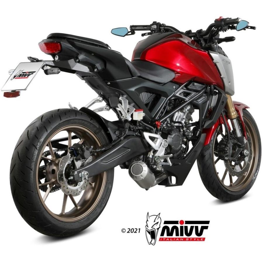mivv　CB125R用　マフラー MIVV フルシステムマフラー GP PRO ブラックステンレス HONDA