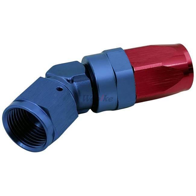 ACTIVE アクティブ 45度フォージフィッティング カラー：ブルー／レッド / サイズ：＃8 オイルクーラーフィッティング・アダプター 冷却関連 エンジン | ACTIVE | 02