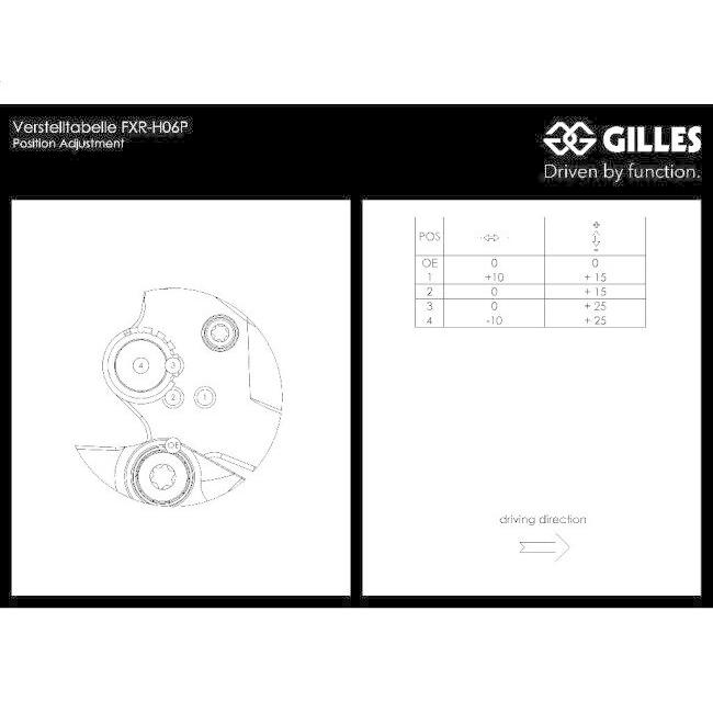 GILLES TOOLING ギルズツーリング アジャスタブル バックステップ