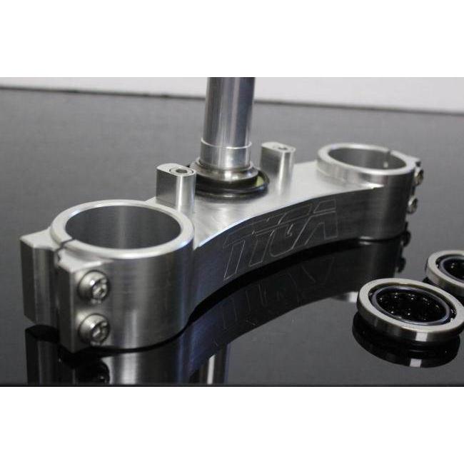 TYGA PERFORMANCE タイガパフォーマンス アンダーブラケット CNC シルバー CBR600RR forks/NC35 shaft サイズ：54mm RVF400R HONDA ホンダ ハンドル周辺パーツ_1