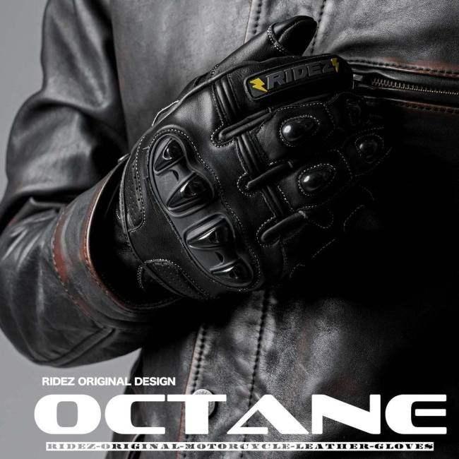 RIDEZ ライズ バイク グローブ OCTANE STEEL GLOVE サイズ：L レザーグローブ アパレルの画像