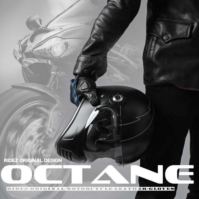 RIDEZ ライズ バイク グローブ OCTANE STEEL GLOVE サイズ：L レザーグローブ アパレルの画像