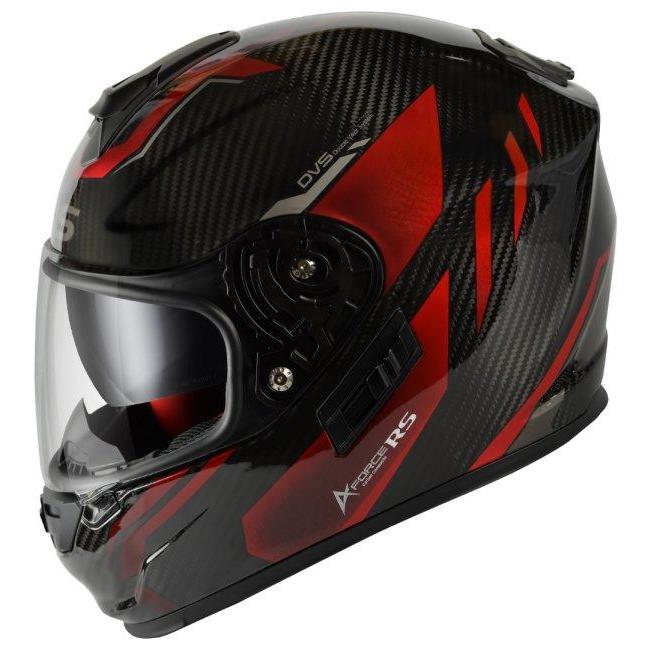 WINS ウインズ A-FORCE RS FLASH typeC カーボン×アイアンレッド［エー・フォース アールエス フラッシュ タイプ シー］ヘルメット サイズ：XS ヘルメット | ウインズジャパン | 01