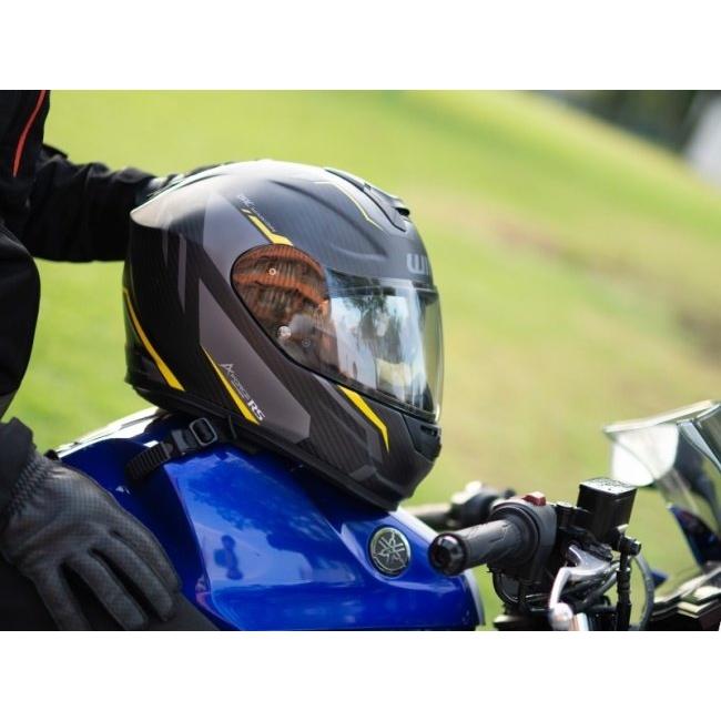 WINS ウインズ A-FORCE RS FLASH typeC カーボン×アイアンレッド［エー・フォース アールエス フラッシュ タイプ シー］ヘルメット サイズ：S ヘルメット | ウインズジャパン | 03