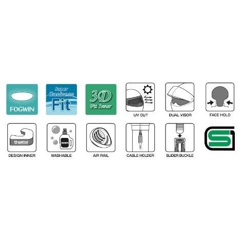 WINS ウインズ G-FORCE SS JET STEALTH typeC 05イビサホワイト［ジー・フォース エスエス ジェット ステルス タイプ・シー］ヘルメット サイズ：XXS | ウインズジャパン | 03