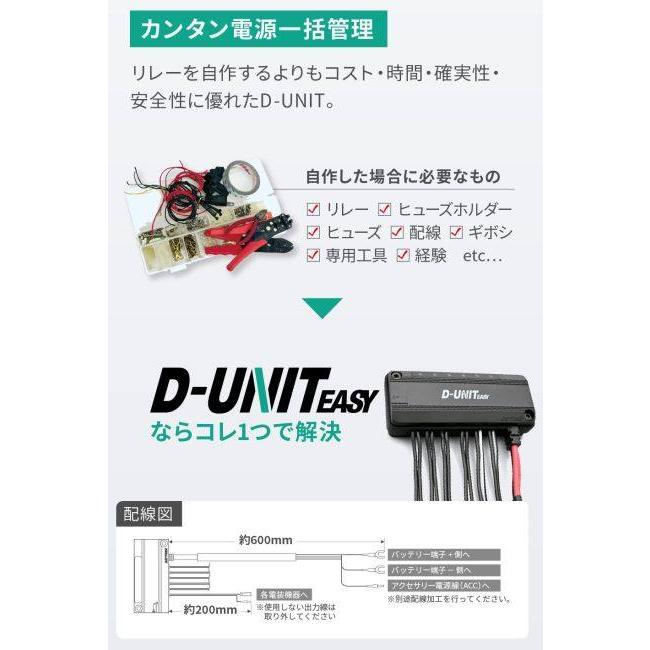DAYTONA（デイトナ） アクセサリー電源ユニット D-UNIT EASY 6ポート(D