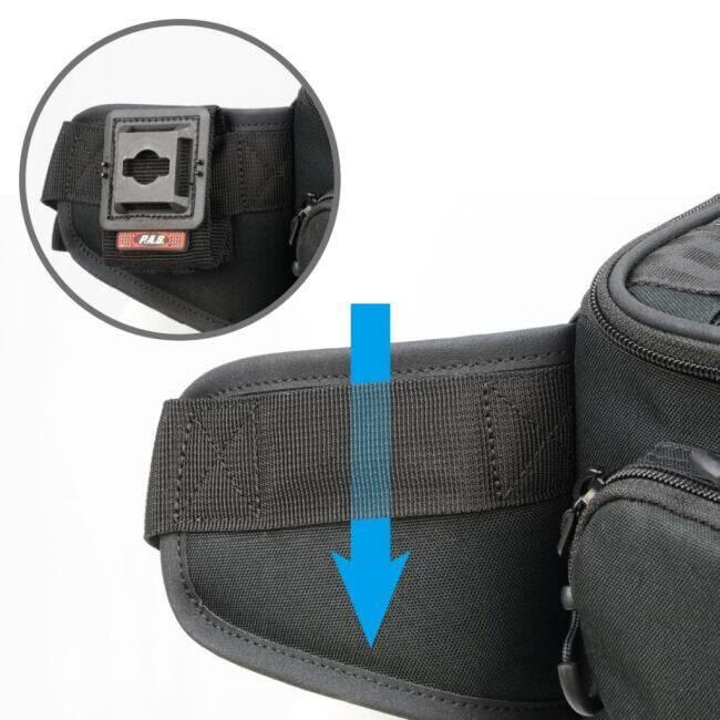 ROUGH＆ROAD ラフ＆ロード コンバットウエストバッグ カラー：ブラック ウエストポーチ・ヒップバッグ バッグ | ラフ＆ロード | 15