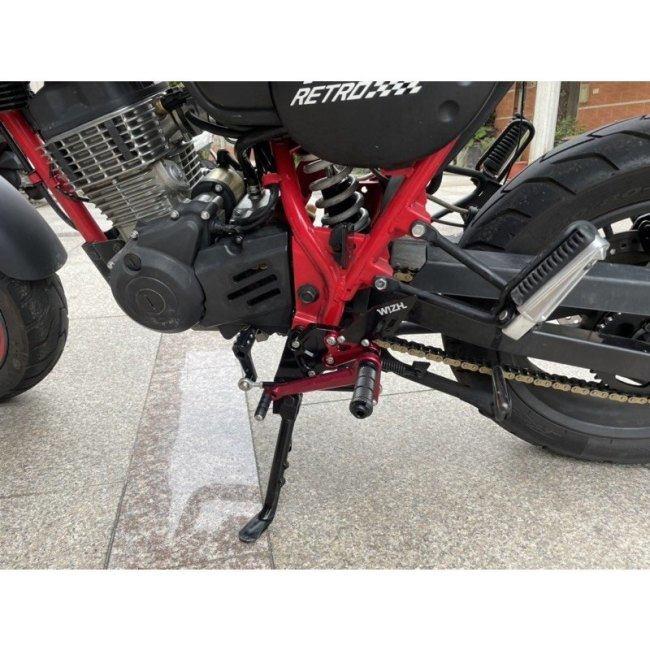 Webike | WIZH ウィズ BEV2 バックステップ GIXXER250 SF (19-) GIXXER250  SF(WZSUGIXXER250BEV2GO-1111) | バックステップ 通販 WIZH ウィズ BEV2 バックステップ MY125/150 (11-) MY125 MY150 aeonmotor Aモーター ステップ 足回り