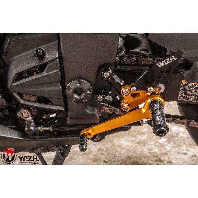 WIZH ウィズ BEV2 バックステップ NINJA300/250/Z300/Z250 ABS NINJA250 NINJA300 Z250 Z300 KAWASAKI カワサキ ステップ 足回りの画像