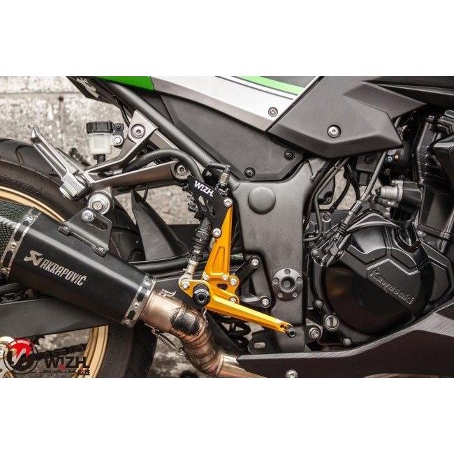 WIZH ウィズ BEV2 バックステップ NINJA300/250/Z300/Z250 ABS NINJA250 NINJA300 Z250 Z300 KAWASAKI カワサキ ステップ 足回りの画像
