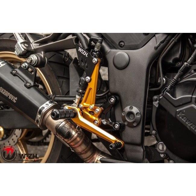 WIZH ウィズ BEV2 バックステップ NINJA300/250/Z300/Z250 ABS NINJA250 NINJA300 Z250 Z300 KAWASAKI カワサキ ステップ 足回りの画像