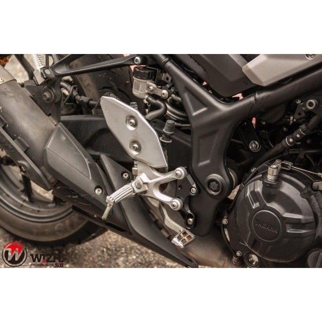 WIZH ウィズ RSBK SEMI バックステップ YZF-R3/MT-03 (15-) タイプ：追加なし YZF-R3 MT-03 YAMAHA ヤマハ ステップ 足回りの画像