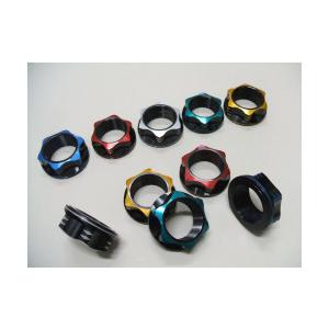 antlion アントライオン ステムナットver2・Wアルマイト カラー：レッド / タイプ：カンツウタイプ ZZR1100D ZZR1200 ZZR1400 KAWASAKI カワサキ ハンドル | ant lion