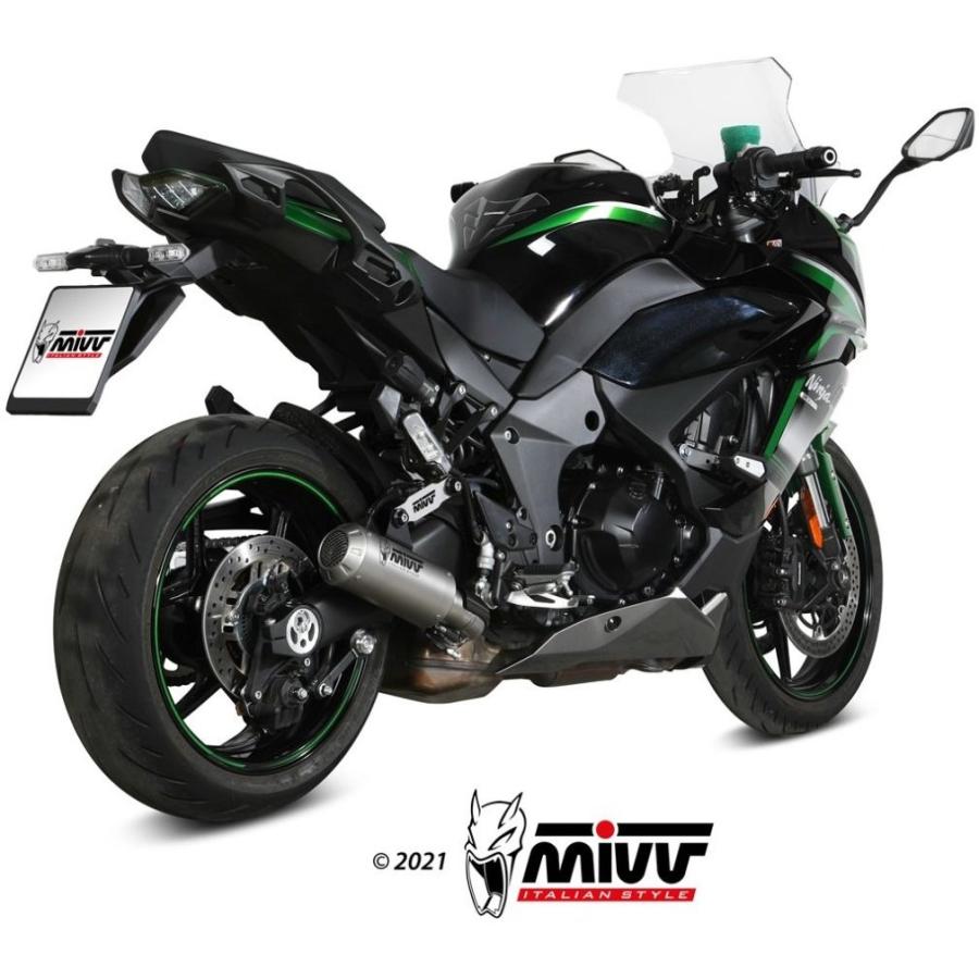MIVV スリップオンマフラー NINJA1000SX（23年） MIVV ミヴ MK3 スリップオンマフラー カラー：ステンレス NINJA 1000