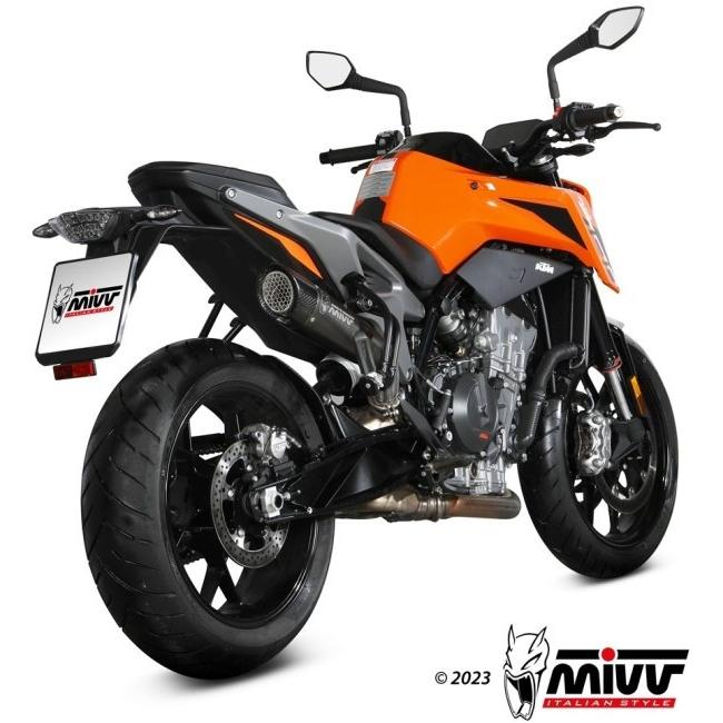 MIVV ミヴ X-M5 スリップオンマフラー カラー：ブラックステンレス 790 DUKE 890 KTM マフラー_1