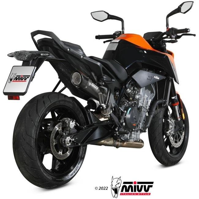 MIVV ミヴ X-M5 スリップオンマフラー カラー：ブラックステンレス 790 DUKE 890 KTM マフラー_2