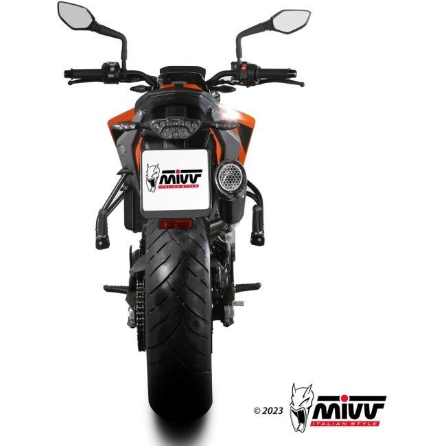 MIVV ミヴ X-M5 スリップオンマフラー カラー：ブラックステンレス 790 DUKE 890 KTM マフラー_6