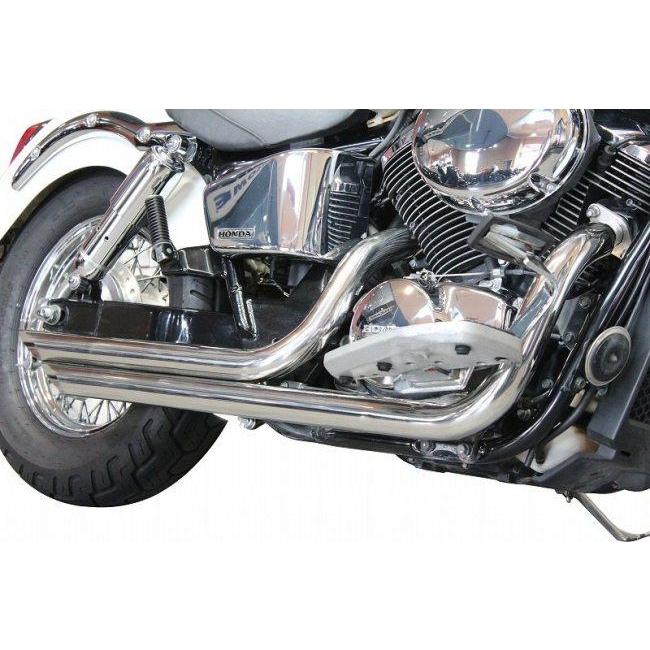 【網走発】ホンダ シャドウ 400 社外マフラー UーCP U-CP ユーシーピー スラッシュダウンマフラー シャドウ400 HONDA