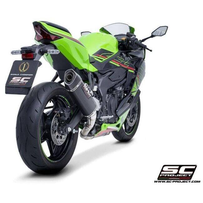 SC-PROJECT SCプロジェクト SC1-S スリップオンサイレンサー 材質：カーボン NINJA ZX-25R SE KAWASAKI カワサキ スリップオンマフラー マフラーの画像