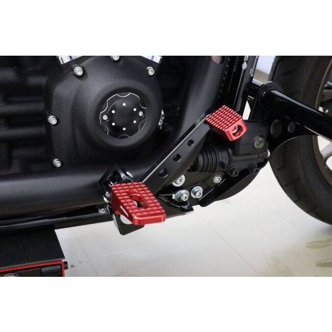 SPEEDRA - スピードラ リアブレーキレバーキット ペダル色合い：赤いこと / ペダル印字機：印字機B ソフテイル HARLEY-DAVIDSON ハーレーダビッドソン 足つき