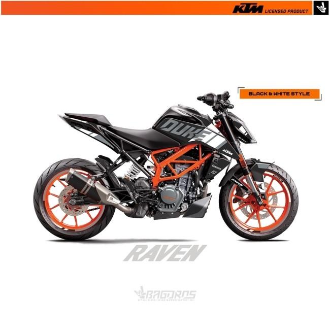 Bagoros Performance バゴロスパフォーマンス デカールフルキット THE RAVEN DUKE 125 200 250 390 KTM グラフィックキット 外装の画像