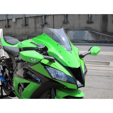 A-TECH エーテック エアロスクリーン 材質：DC 綾織ドライカーボン / スクリーンカラー：アクアイエロー ZX-10R KAWASAKI カワサキ スクリーン 外装 | A-TECH | 03