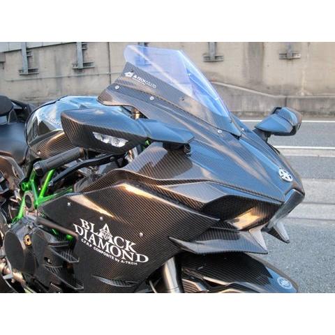 A-TECH（エーテック） エアロスクリーン 材質：DC 綾織ドライカーボン