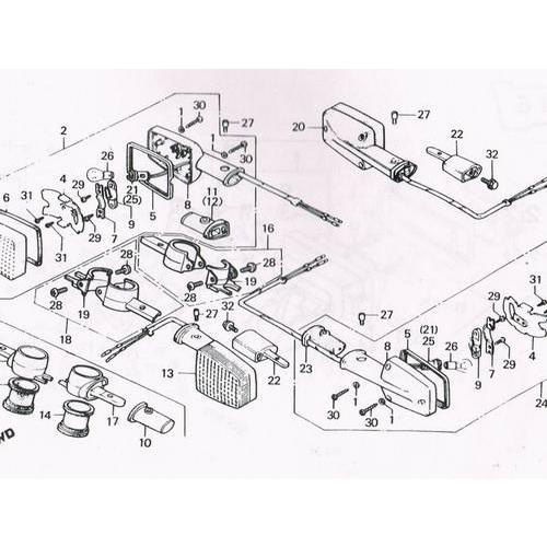 J’s ジェイズ フロントウインカーステー左右 CB-F(Φ39フォーク用) CB750F CB900F CB1100F HONDA ホンダ ウインカーステー・マウント 灯火類 電装系 | ジェイズ | 02