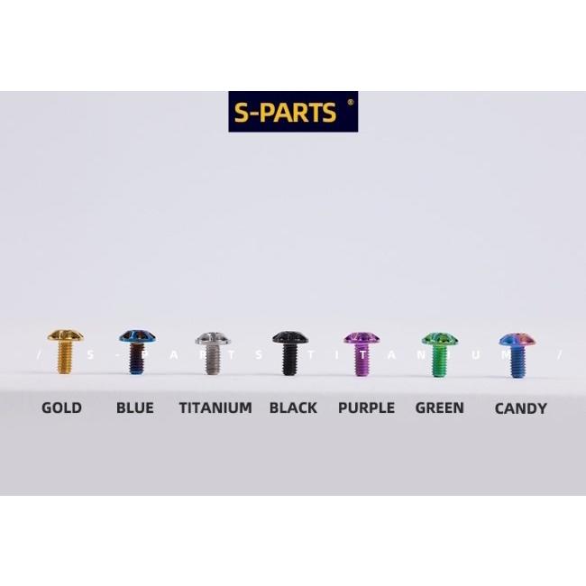 S-PARTS エスパーツ SHOEI ヘルメットチタンボルトセット カラー：ブラック その他ヘルメットオプション・補修部品 ヘルメット | ブランド登録なし | 01