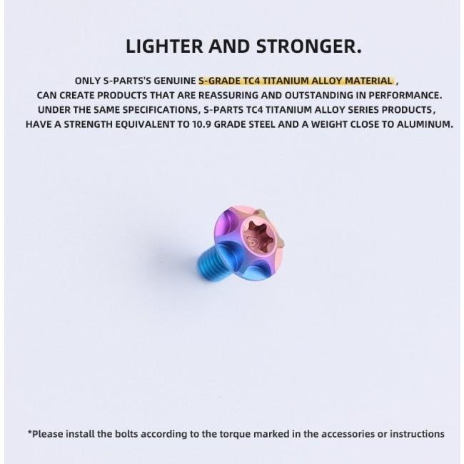 S-PARTS エスパーツ SHOEI ヘルメットチタンボルトセット カラー：ブルー その他ヘルメットオプション・補修部品 ヘルメット | ブランド登録なし | 02