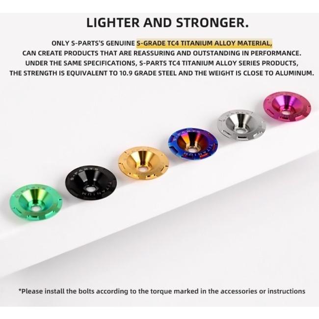 S-PARTS エスパーツ SHOEI GLAMSTER チタンナムワッシャーセット カラー：ゴールド  その他ヘルメットオプション・補修部品 ヘルメット | ブランド登録なし | 01