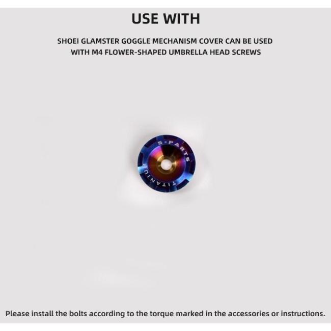 S-PARTS エスパーツ SHOEI GLAMSTER チタンナムワッシャーセット カラー：ゴールド  その他ヘルメットオプション・補修部品 ヘルメット | ブランド登録なし | 02