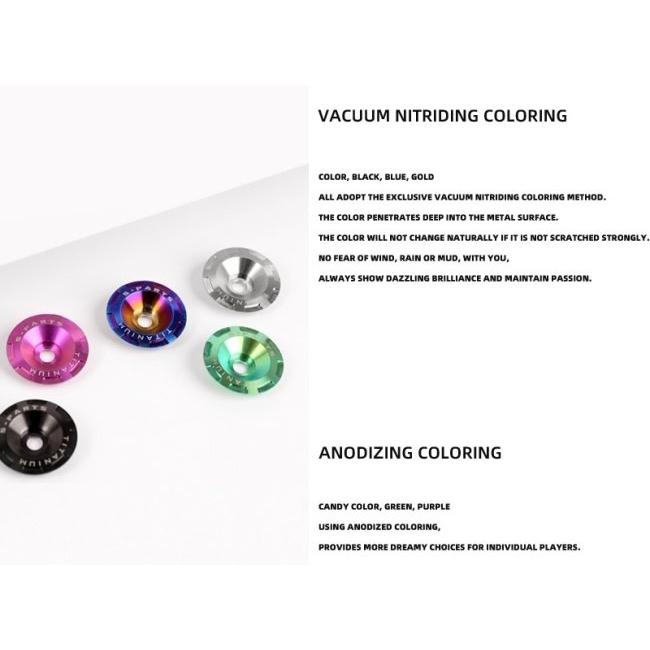 S-PARTS エスパーツ SHOEI GLAMSTER チタンナムワッシャーセット