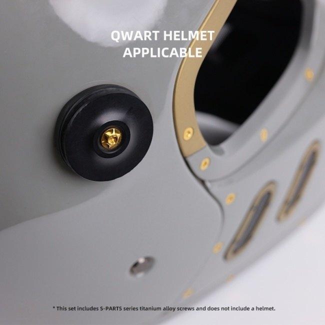 S-PARTS エスパーツ QWART ヘルメットチタンボルトセット カラー