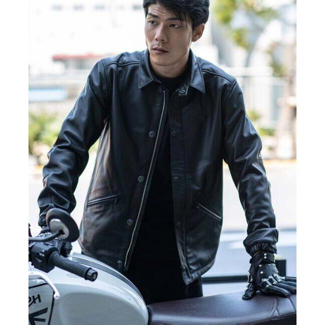 KADOYA K'S LEATHER 革ジャケット　3L カドヤ（KADOYA） LEATHER COACH JACKET [K'S LEATHER＆K'S PRODUCT