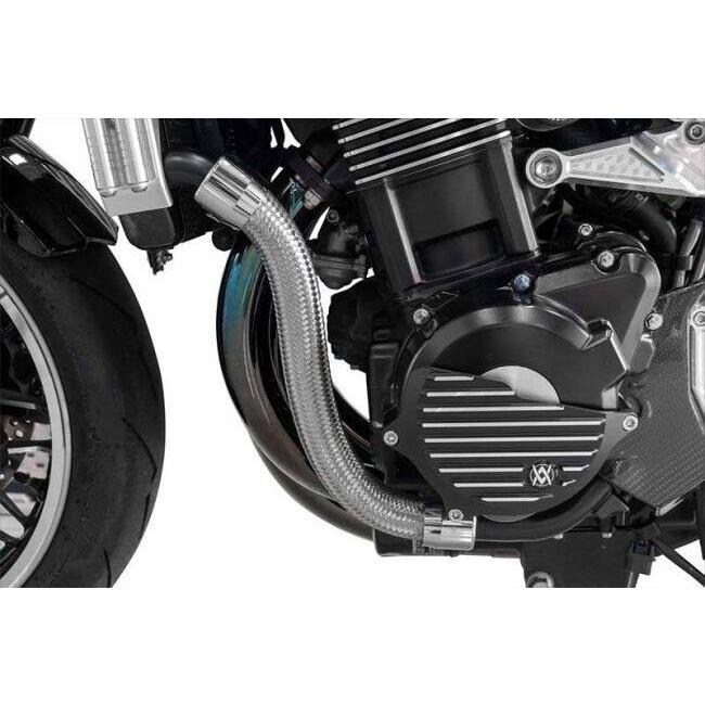 ARCHI アーキ ステンメッシュラジエターチューブセット ver.2 カラー：ゴールド Z900RS CAFE KAWASAKI カワサキ ラジエーター 冷却関連 エンジン | ARCHI（バイク） | 01