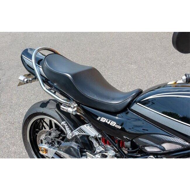 新品　カワサキZ900RS用ARCHI ブラック シート ストライプデザイン ARCHI アーキ グロッシーレザーシート カラー：ブラック Z900RS CAFE