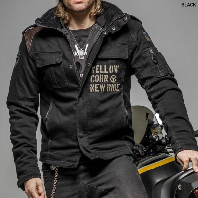 YELLOW CORN ネオプレーンライダースジャケット サイズL イエローコーン ライダースジャケット Lサイズ