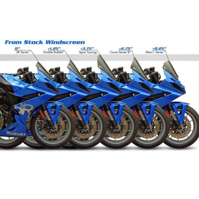 ゼログラビティ　スモークスクリーン　コルサ　GSX-8R用スクリーン ZERO GRAVITY（ゼログラビティ） スクリーン コルサ カラー：スモーク
