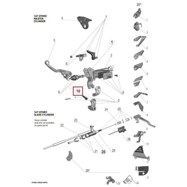 MAGURA マグラ 167マスターピストンキット サイズ：12mm その他クラッチマスターシリンダーオプション・補修部品 駆動系 | MAGURA | 01