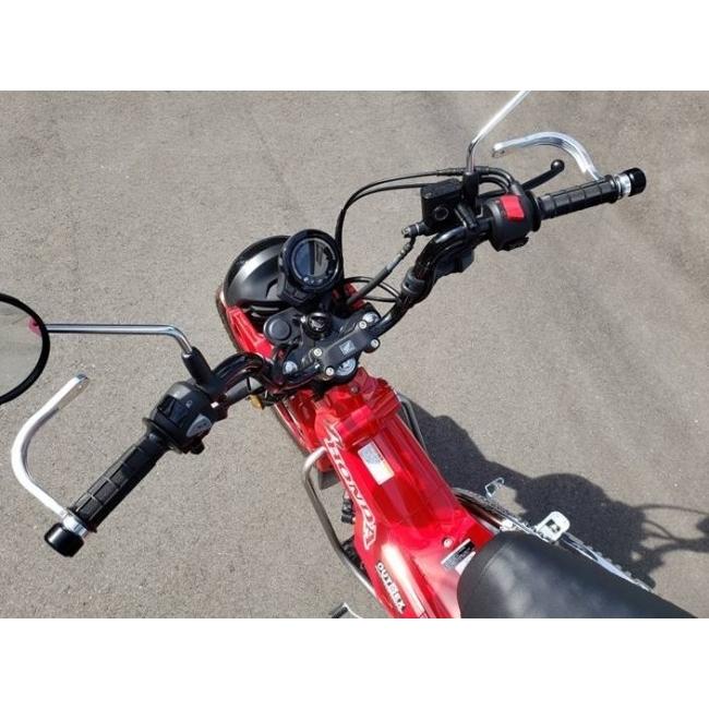OUTEX アウテックス 振動吸収レバーガード 削り出しワンピース カラー：アルミ素地 / 板厚：10mm タイプ：スタンダード CT125 クロスカブ DAX125 スーパーカブの画像