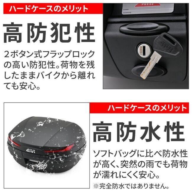 GIVI ジビ リアボックス モノキー 45L ARENAシリーズ [V45ND] トップケース・テールボックス 車体用バッグ・ケース | GIVI | 04