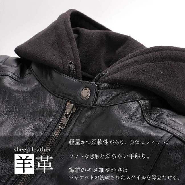 DEGNER（デグナー） レディース シープレザージャケット サイズ：M