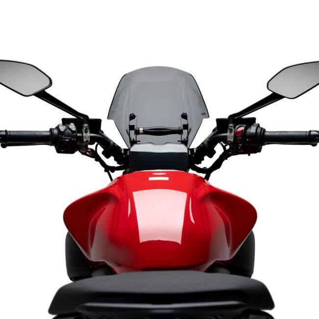 Puig プーチ ニュージェネレーションNKスクリーン ADJUSTABLE (WINDSHIELD NEW GENERATION ADJUSTABLE) カラー：スモーク Diavel V4 DUCATI ドゥカティ 外装