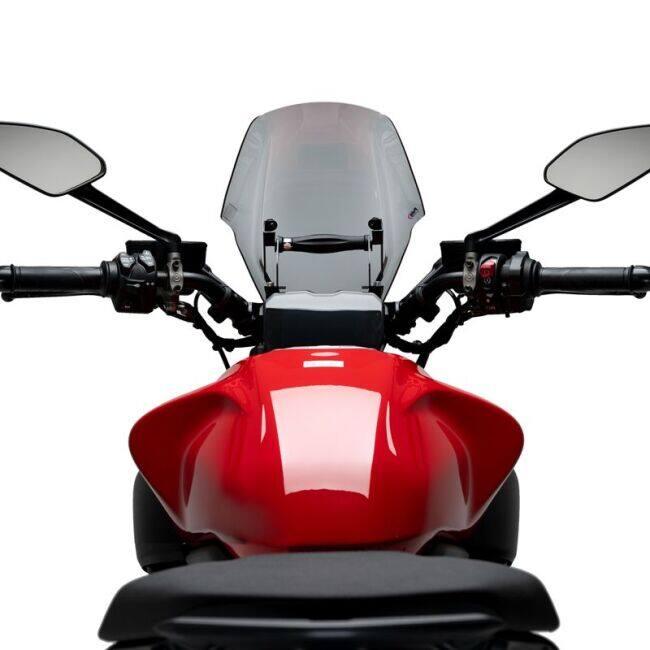 Puig プーチ ニュージェネレーションNKスクリーン ADJUSTABLE (WINDSHIELD NEW GENERATION ADJUSTABLE) カラー：スモーク Diavel V4 DUCATI ドゥカティ 外装