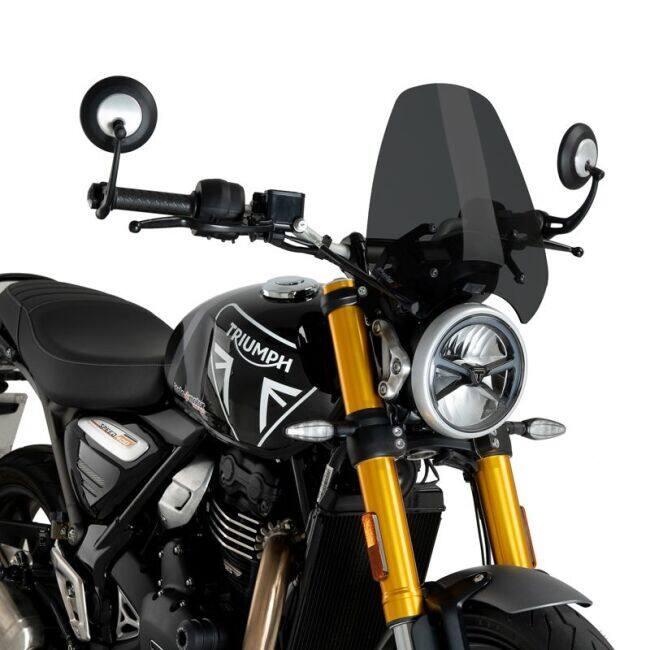 Puig プーチ ニュージェネレーションNKスクリーンSPORT (WINDSHIELD NEW GENERATION SPORT) カラー：ダークスモーク SCRAMBLER 400X SPEED 400 スクリーン 外装_5